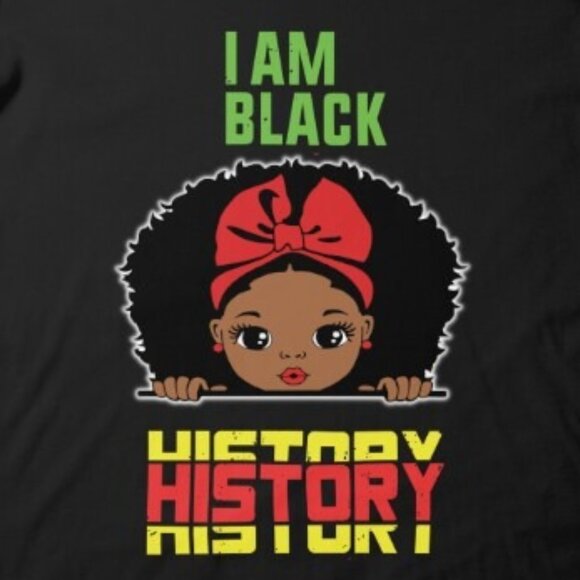 Black History Month I Am Black History Tee - Picture 3 of 3